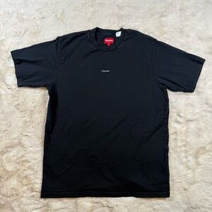 Supreme typewriter S/S Top Black Medium